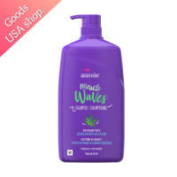 Aussie Miracle Waves Shampoo Shampooing แชมพู สูตรเพิ่มความชุ่มชื้น ทำให้ผมนุ่มสลวยและจัดทรงง่าย 778ml.