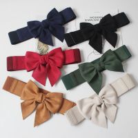 【CW】 Waistband Elastic Bow Wide Stretch Bukle 6 Colors Fashion Accessories Corset Korean Belts