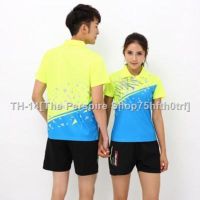 ☒♧❀ Genuine quick-drying half-sleeve badminton jacket mens and womens sports short table tennis tennis