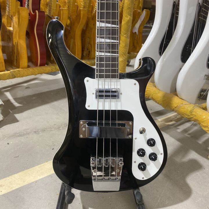 Rickenbacker 4003 Bass Electric Guitar Black Color Chrome Hardware High Quality Guitarra Free
