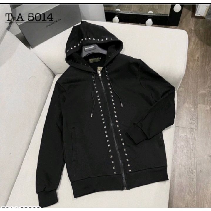 Balenciaga oversized hoodie in black cotton with zip  DOWNTOWN UPTOWN  Genève