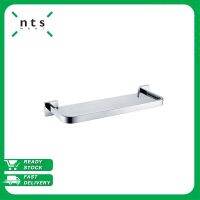 NTS Single Glass Shelf ชั้นวางของในห้องน้ำ ชั้นกระจกวางของ พื้นผิวซาติน Crux Series รุ่น BH-CRS03