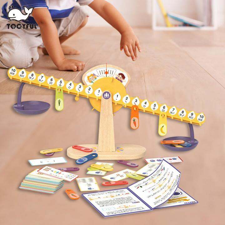 TOOYFUL Kids Balance Scale Board Game Fun Interactive Mathematics