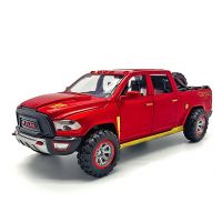 รถโลหะรถกระบะ Dodge Ram TRX 1:32รถยนต์ไดคาสรถโมเดลสำหรับเด็กผู้ชายของเล่นเด็กเด็กงานอดิเรก Gratis Ongkir ยานพาหนะหล่อ