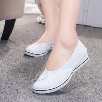 CODhuanglan212 LANCESHOES Kasut Perempuan Womens Flat Shoes Wedge Heel Soft Sole Cloth Shoes Nurse Shoes