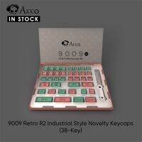 Keycaps Keycaps Keycaps Akko 38-Key 9009 R2ย้อนยุคสไตล์อุตสาหกรรมแปลกใหม่ชุดคีย์แคป OEM โปรไฟล์สำหรับแป้นพิมพ์กล MX