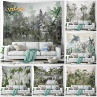 Landscap Plant Forest Tree Tapestry Wall Hanging Boho Room Decor Aesthetic Tye Dye Larg Tapestry Blanket Home Bedroom Decoration