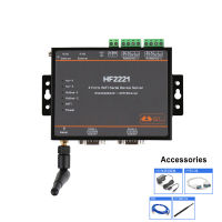 HF2221 Serial Server Industrial Modbus Converter 2พอร์ต RS232 RS422 RS485ไปยังอุปกรณ์ WiFi อีเทอร์เน็ต