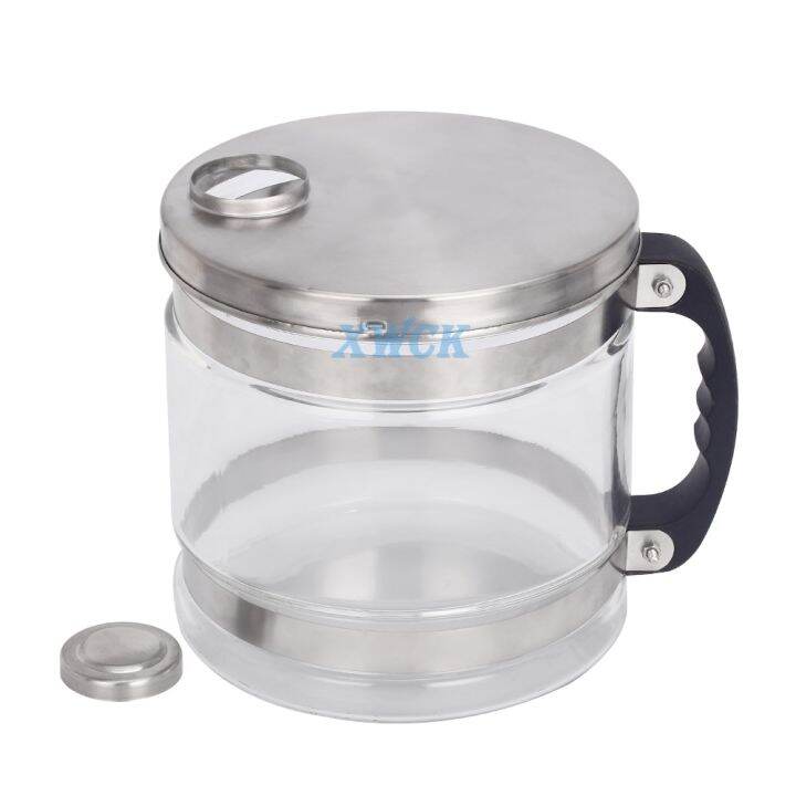 4L Glass Bottle Jug Pure Water Filter Bucket Water Distiller Purifier