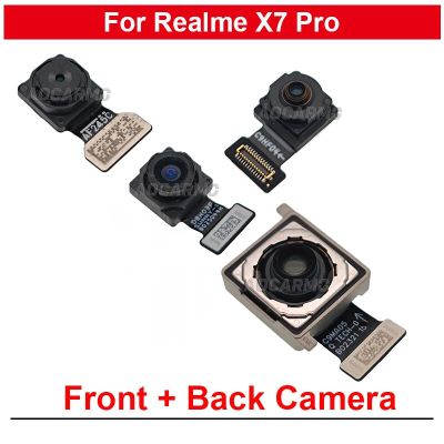 สำหรับ Realme X7 Pro กล้องด้านหน้าแบบออริจินอล + ด้านหลังหลักมาโครด้านหลังอลโมดูลกล้อง64MP อะไหล่2MP 8MP