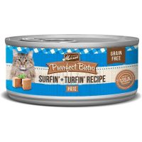 ￼(พร้อมส่ง)Merrick Purrfect Bistro Surfin and Turfin Recipe Grain-Free Canned Cat Food