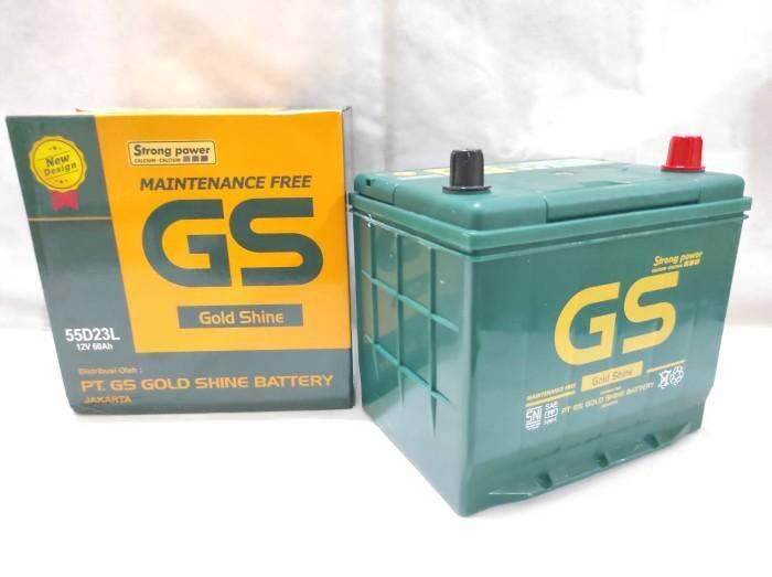 Aki Mobil GS MF 55D23L 12V 60AH AKI KERING | Lazada Indonesia