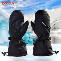 Boodun Ski Gloves Women Men 2 Fingers Snowboard Gloves Snowmobile Winter Skiing Mitten Windproof Waterproof Unisex Snow Gloves