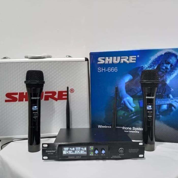 mic wireless shure SH666 microphone shure SH666 Lazada Indonesia