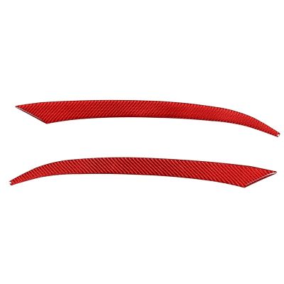 dfthrghd Car Red Soft Carbon Fiber Car Headlights Eyebrow Eyelid Cover Trim Stickers for Subaru BRZ 2022