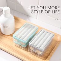 Soap Box Hands Free Foaming Soap Dish Multifunctional Soap Dish Hands Free Foaming Draining Household Storage Box Cleaning Tool