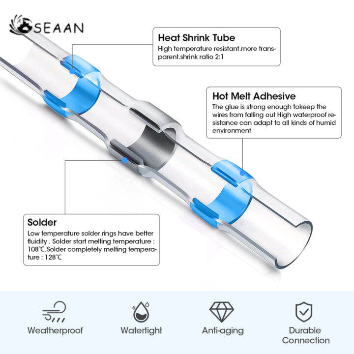 ขั้วต่อไฟฟ้า400ชิ้นขั้วต่อไฟฟ้ากันน้ำขั้วต่อไฟฟ้า-s-พร้อมท่อหดความร้อน-lugs-ไฟฟ้าสำหรับรถยนต์รถจักรยานยนต์