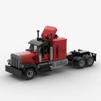 อาคาร MOC-4500 Bs สติทช์ของเล่น Peterbilt 379รถบรรทุกใช้งานหนักของเล่นโมเดลคงที่สำหรับเด็กเด็กชายและเด็กหญิงอายุ12 +