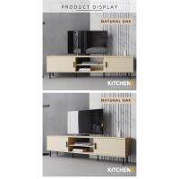 KitchenZ Cabinet Console High Leg - White (6ft) 5916-WT