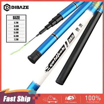 Fishing Rod Carbon Fiber Long Section Hand Pole Ultralight Super