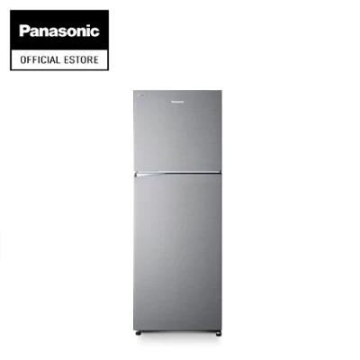 Panasonic ตู้เย็น 2 ประตู ช่องแช่แข็งบน 12.9 คิว, สีสแตนเลส รุ่น NR-BL381PPTH