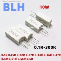 ✚ↂ 10PCS Vertical cement resistance SQM 10W 5 0.1R 0.15R 0.22R 0.27R 0.33R 0.36R 0.47R 0.5R 0.51R 0.56R 0.6R ohm Ceramic resistor