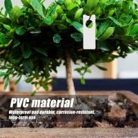 600Pcs โรงงาน ป้ายกันน้ำ PVC สีขาวดอกไม้แขวนป้ายสำหรับ Garden Courtyard