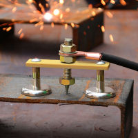 Welding Ground Clamp Magnetic Support Double Connector Spotter Connector Car Dent Repair Spare Parts