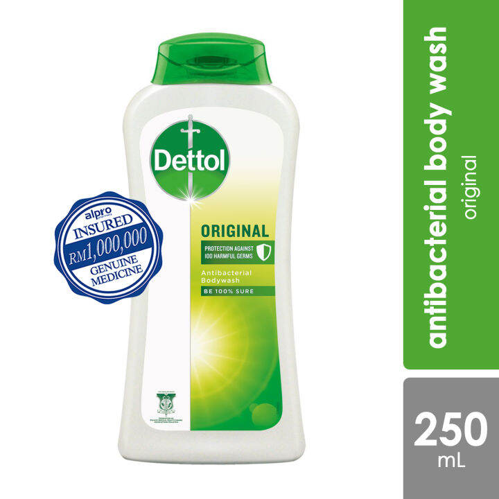 Dettol Original Antibacterial Body Wash 250mL Lazada