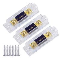 3Pcs ANL Fuse Holders Electrical Protection ANL Fuse Fusible Link with Fuse 80A Fuses AMP