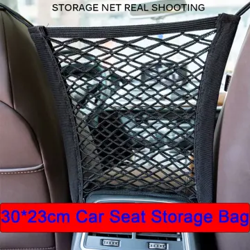 2X Car Stretchable Small Cargo Net Pocket Trunk Side Elastic Storage Mesh  Bag 