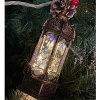 Children Portable Christmas Lantern Garden Merry Xmas LED Light Hanging Lamp