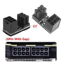 ตัวผู้6pin Tx 180องศาทำมุมเป็น6ขาอะแดปเตอร์ไฟตัวเมียสำหรับเดสก์ท็อป Gpu การ์ดจอ