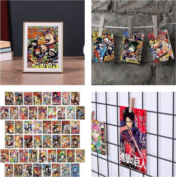 50-pcs-anime-magazine-cover-wall-sticker-set-room-decor-poster-dorm-fashion-small-poster-wall-art-aesthetic-photo-bedroom-decor-tapestries-hangings