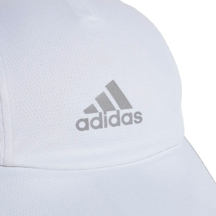 adidas-หมวกแก๊ปผ้าตาข่ายอดิดาส-adidas-aeroready-mesh-runner-cap-he9759-white-สินค้าลิขสิทธิ์แท้