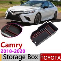 ที่เก็บของที่วางแขนกลางสำหรับ Toyota Camry 70 XV70 2018 2019 2020อุปกรณ์เสริมรถยนต์จัดระเบียบภายในที่เก็บของ