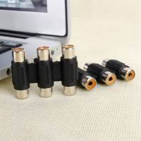 1 ชิ้น/เซ็ต Triple 3 RCA AV Audio Video หญิงถึงหญิง F/F Jack Connector Coupler Adapter