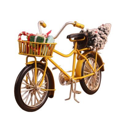 Christmas Decorations Christmas Vintage Bicycle Ornaments Tin Novel Pickup Truck Model and Christmas Decoration Props