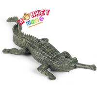 Monkey Toys - โมเดลสัตว์ Gavial ตะโขง เทา ขนาด 21.00 CM (จากหาดใหญ่)