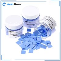 2UUL Pre-Cut Thermal Silicone Pads Computer CPU Chip Heat Sink Heatsink Cooling Conductive Blue Sliced Cooling Pad Cooler