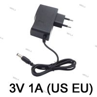 AC DC 3V 1A 1000ma 100V-240V Power supply Adapter Charger Transformer plug Converter Switch 5.5mmx2.5mm US/EU plug W6TH