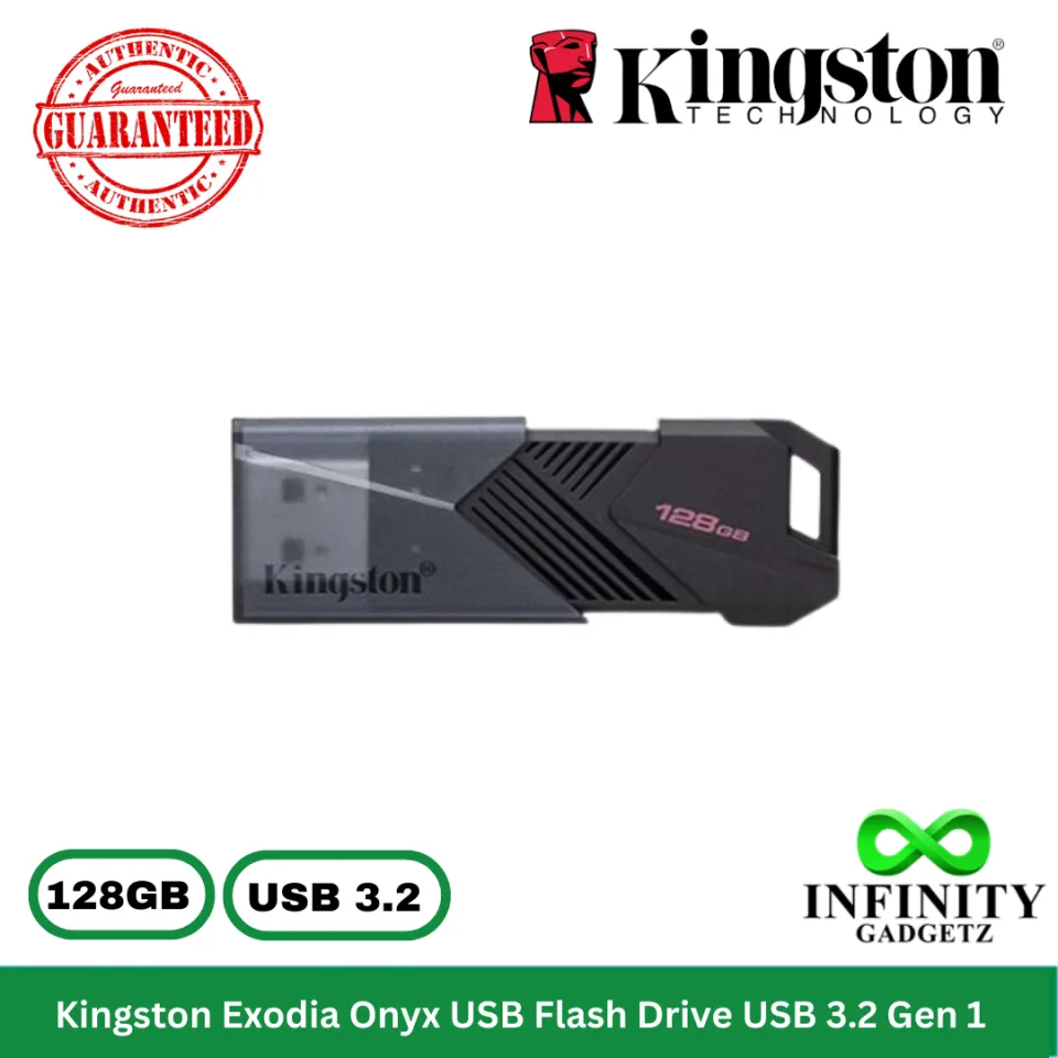 Pen Drive 128GB USB 3.2 Kingston Data Traveler Exodia Onyx