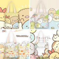 กระเป๋าสะพายไหล่ ผ้าแคนวาส ลายการ์ตูนอนิเมะ Sumikko Gurashi แบบพกพา สําหรับผู้หญิง