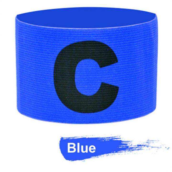 c-shaped-logo-football-captain-armband-customizable-anti-drop-elastic-tape-wound-armband-adjustable-protective-armband-special-adhesives-tape