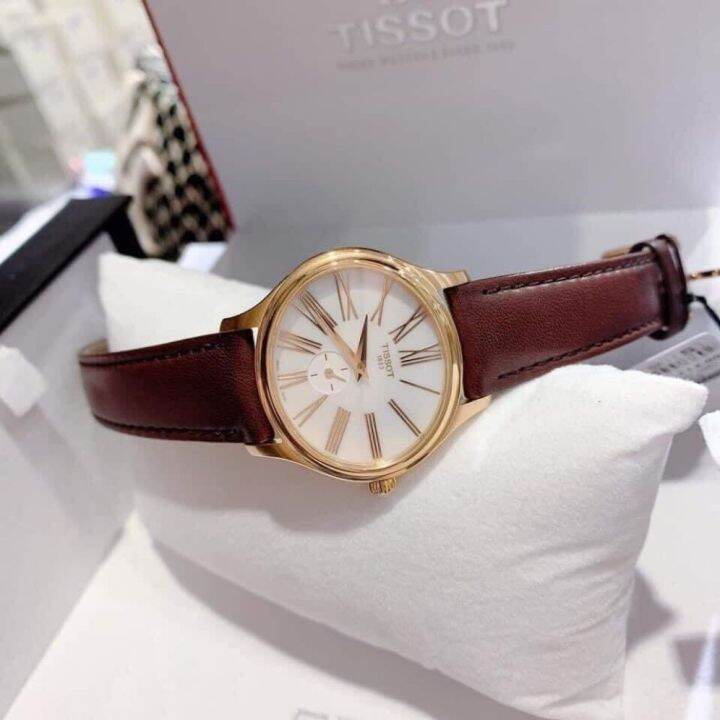 Tissot bella ora white mother of pearl dial ladies on sale watch