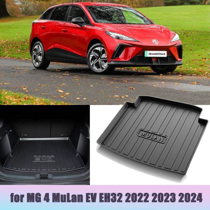 Carpet Rubber Car Boot Cargo for MG 4 MG4 MuLan EV EH32 2022 2023 2024
