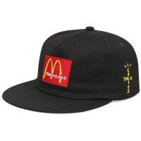 Travis Scott McDonalds Co-branded Cotton Hip-Hop Baseball Cap Soft Top Flat Edge Embroidered Slim Hat