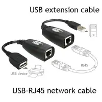 【Worth-Buy】 สาย USB 2.0ตัวผู้และตัวเมียเป็น RJ45ชุดต่อขยายเครือข่าย,สาย LAN สำหรับปลั๊กแอนด์เพลย์ขนาด5/5e/6