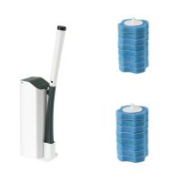 Disposable Bathroom Toilet Brush Cleaner with Long Handle No Dead Corner Cleaning Brush Replacement Brush Head