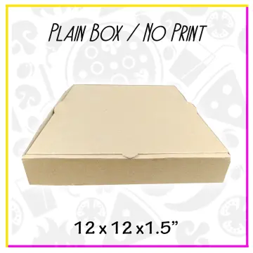 5 x 5 x 1.5 Inch ( L x W x H) Brown Kraft Paper Pizza Box Plain And  Customized Printing